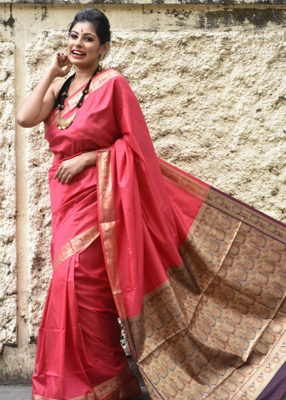 Semi Katan Saree