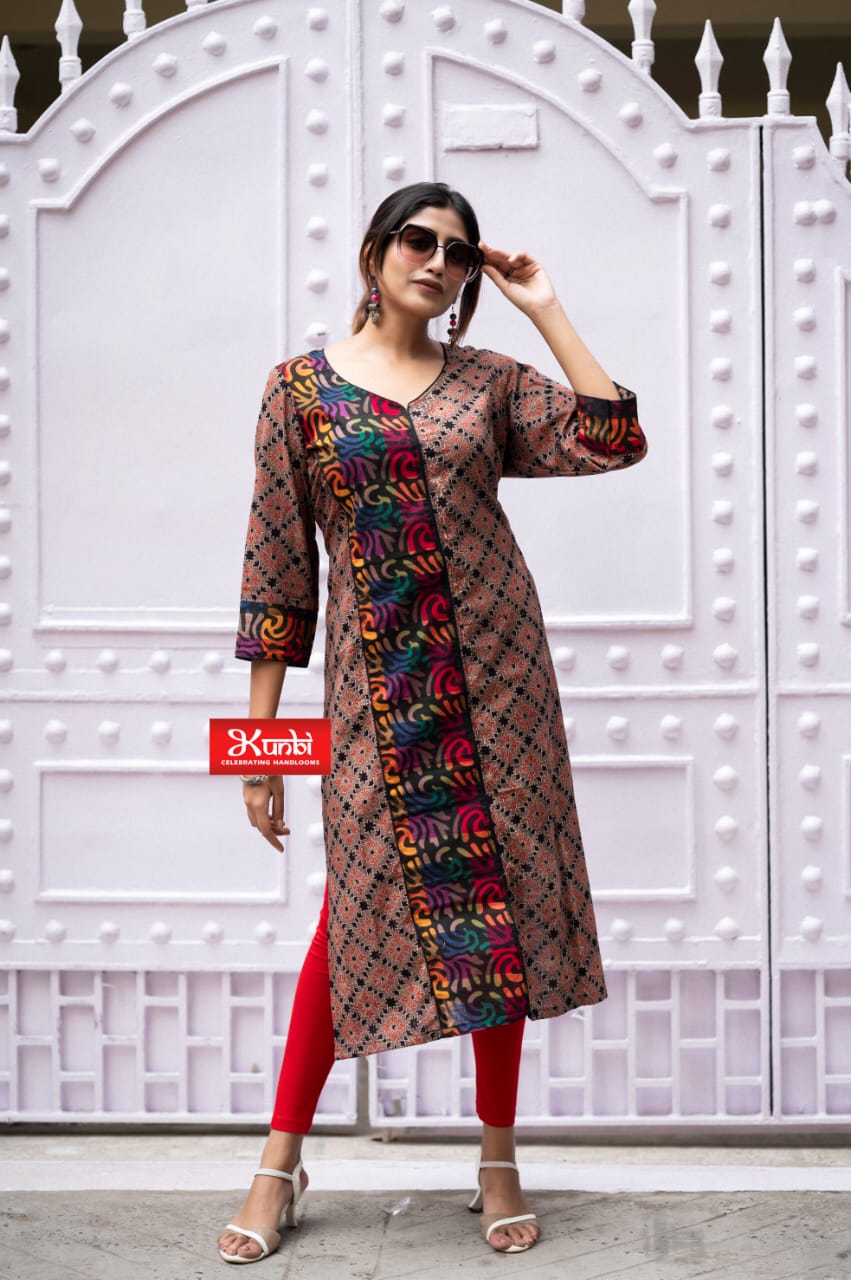 Ajrakh Printed Cotton Kurti with beautiful angrakha pattern💓 Product  Search Code: 4612 Buy online at www.ethniczuri.com Or Download our… |  Instagram