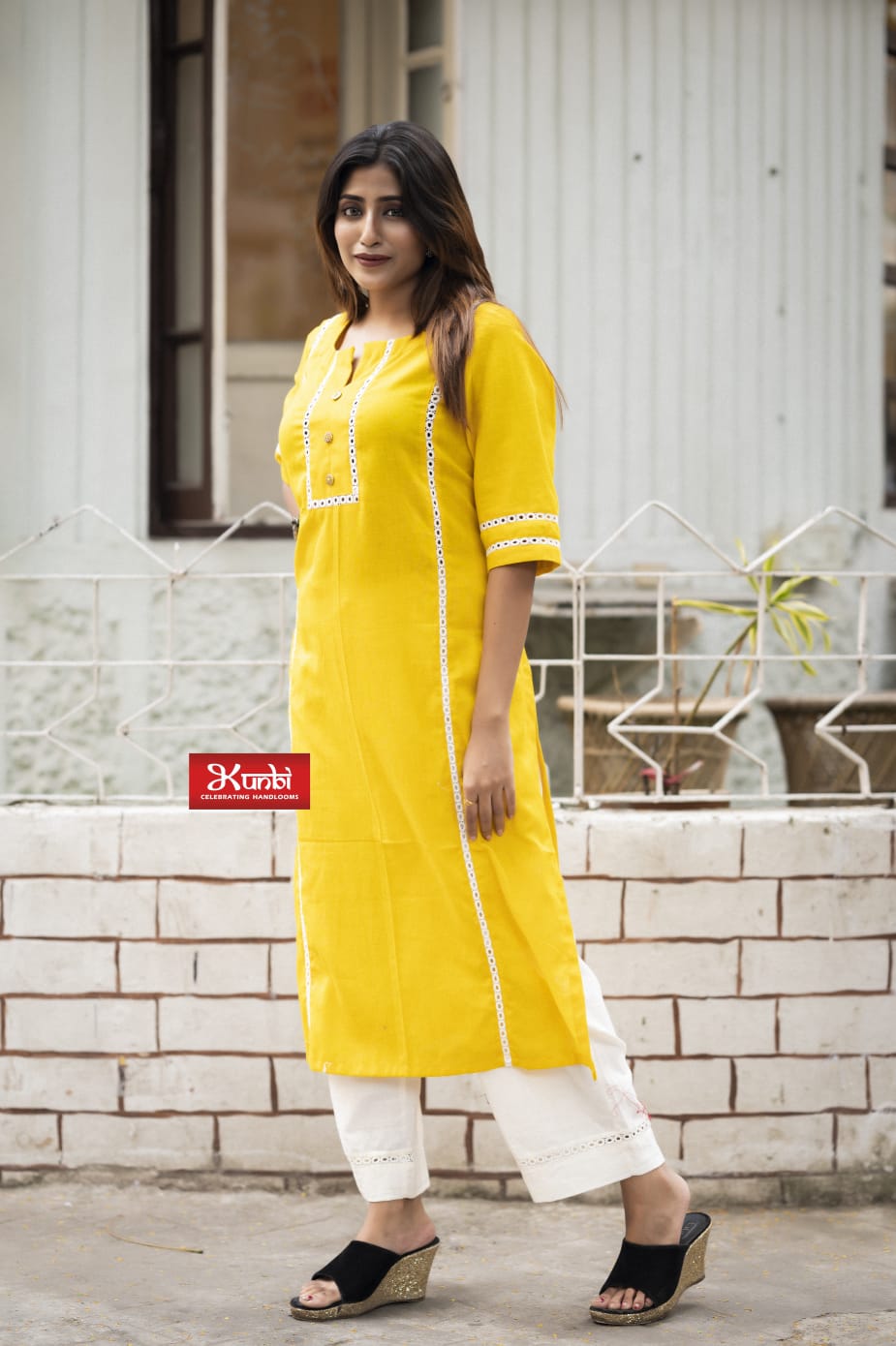 Buy Afia Lucknowi Chikankari Yellow Color Georgette Fabric Short Kurti  Handmade, Handcrafted and Hand Embroidered to Be Paired With Jeans Online  in India - Etsy